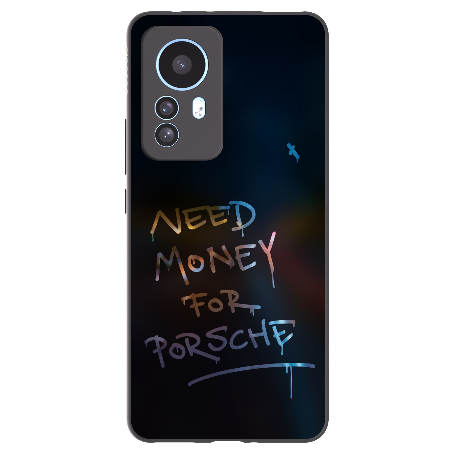 Picasee husă neagră din silicon pentru Xiaomi 12T - Neon Nights