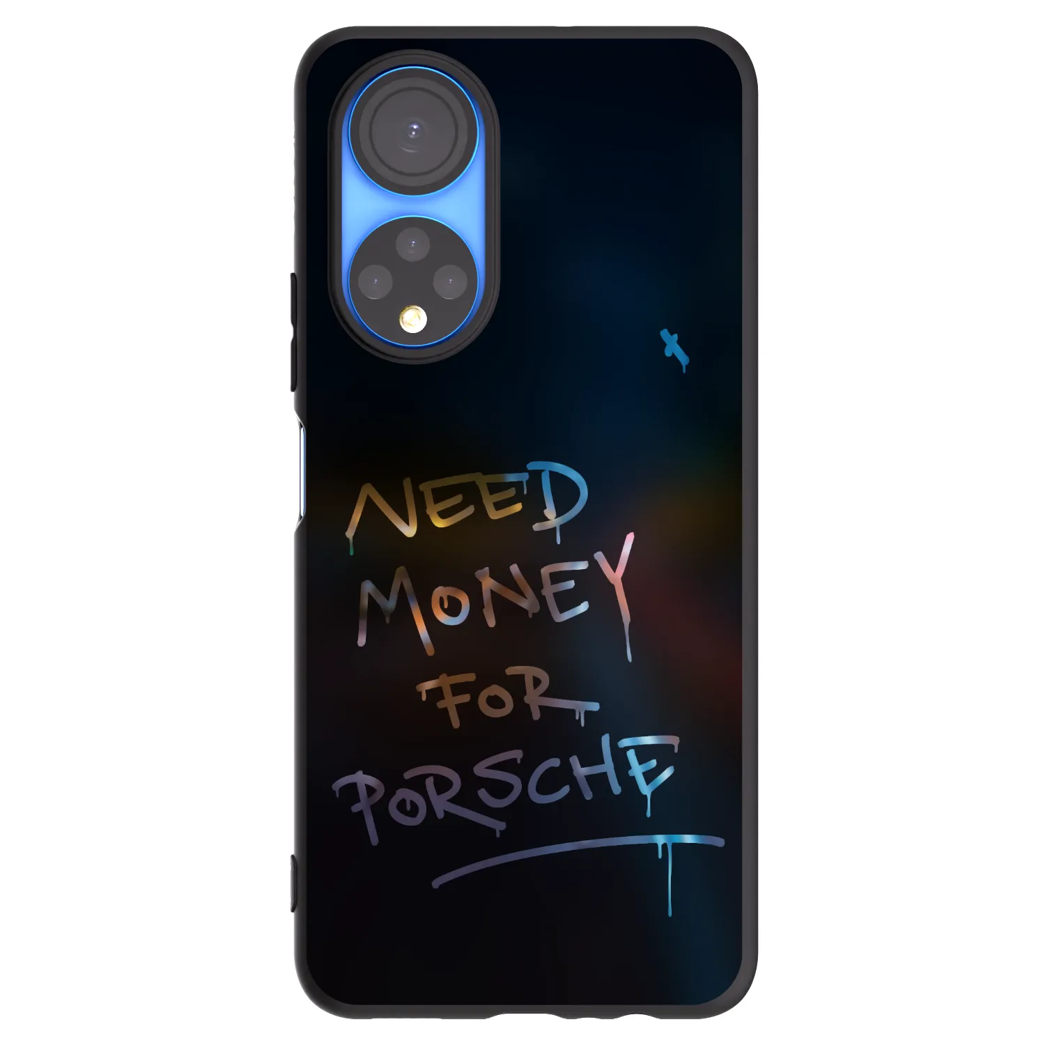 Picasee husă neagră din silicon pentru Honor X7 - Neon Nights