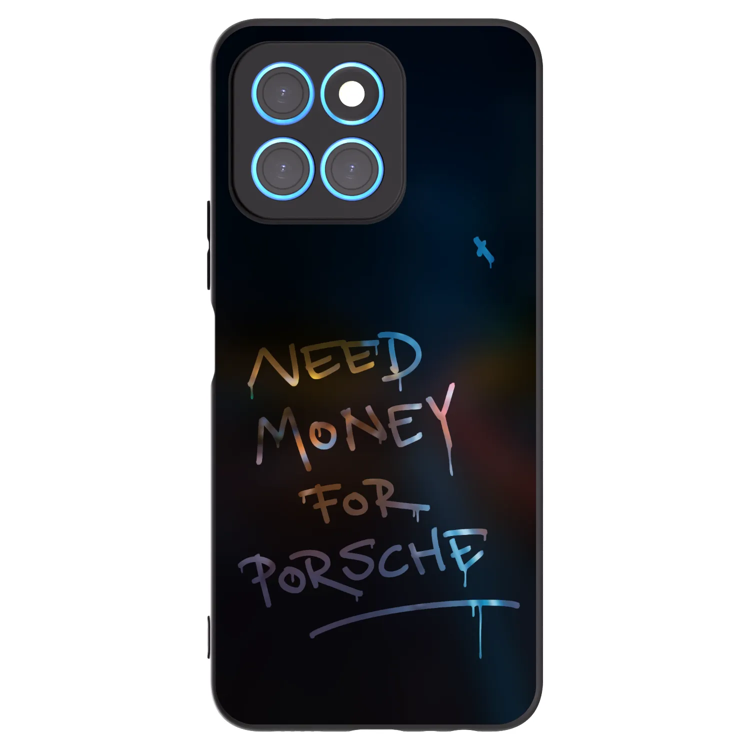 Picasee husă neagră din silicon pentru Honor X6 - Neon Nights