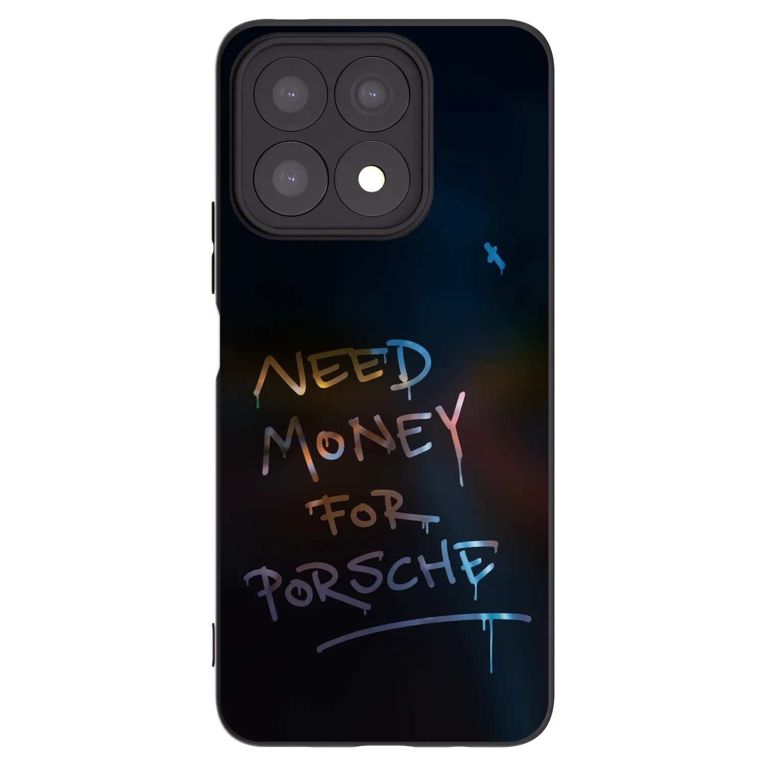 Picasee husă neagră din silicon pentru Honor X8a - Neon Nights