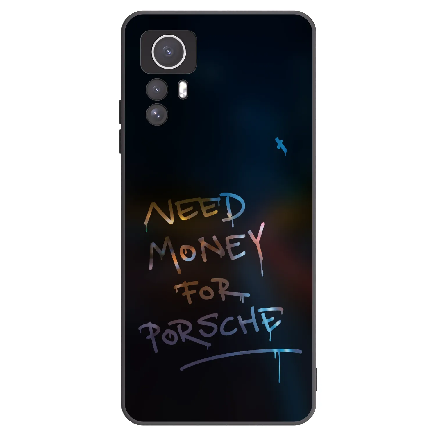 Picasee husă neagră din silicon pentru Xiaomi Redmi Note 12S - Neon Nights