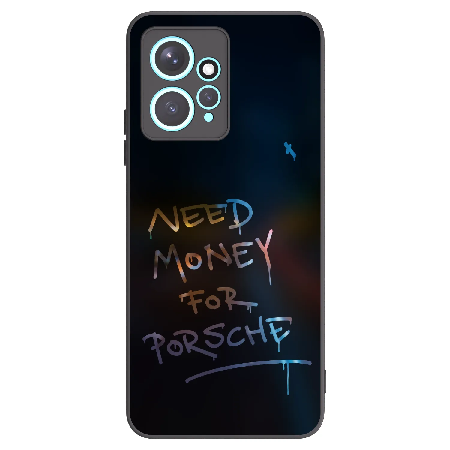 Picasee husă neagră din silicon pentru Xiaomi Redmi Note 12 4G - Neon Nights