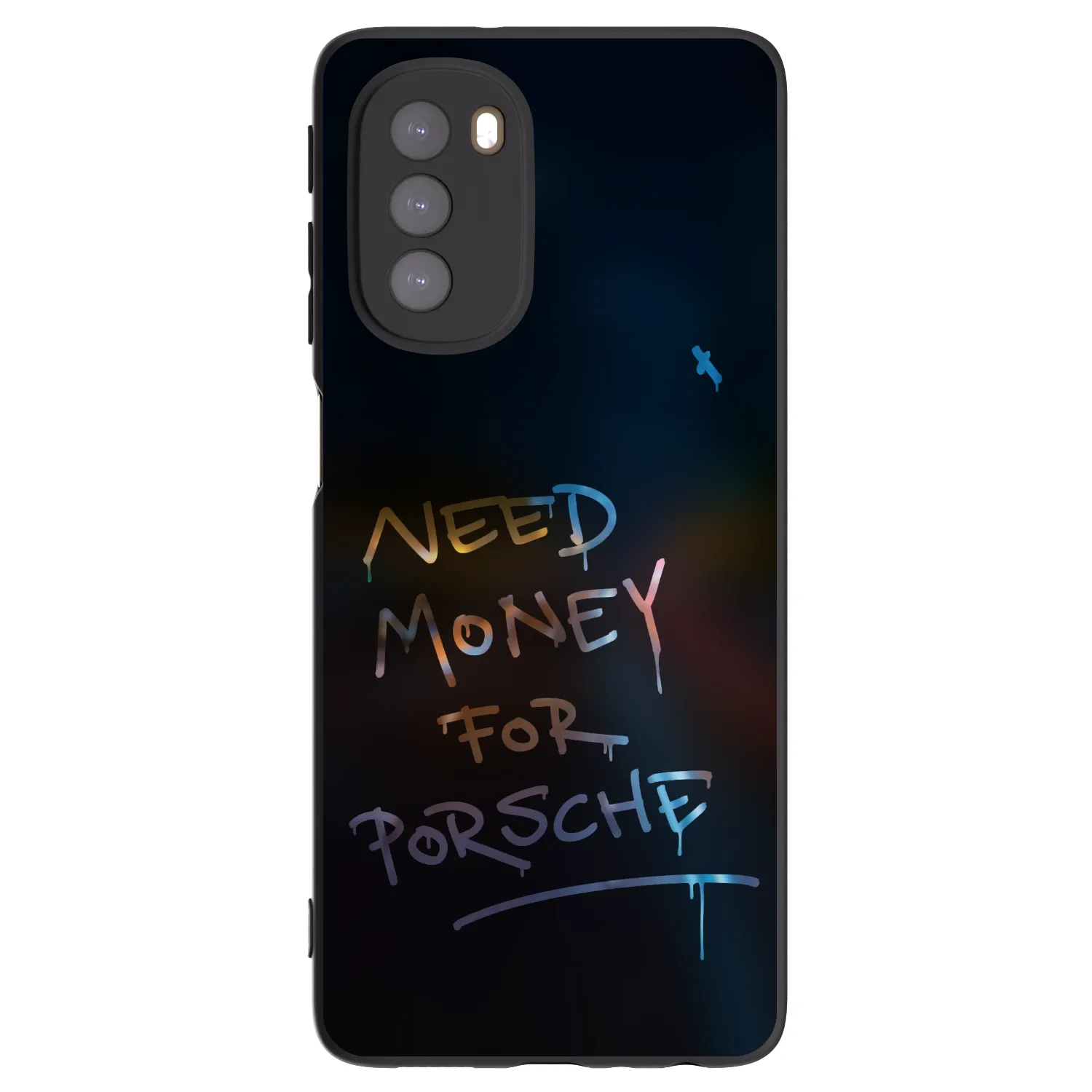 Picasee husă neagră din silicon pentru Motorola Moto G51 - Neon Nights