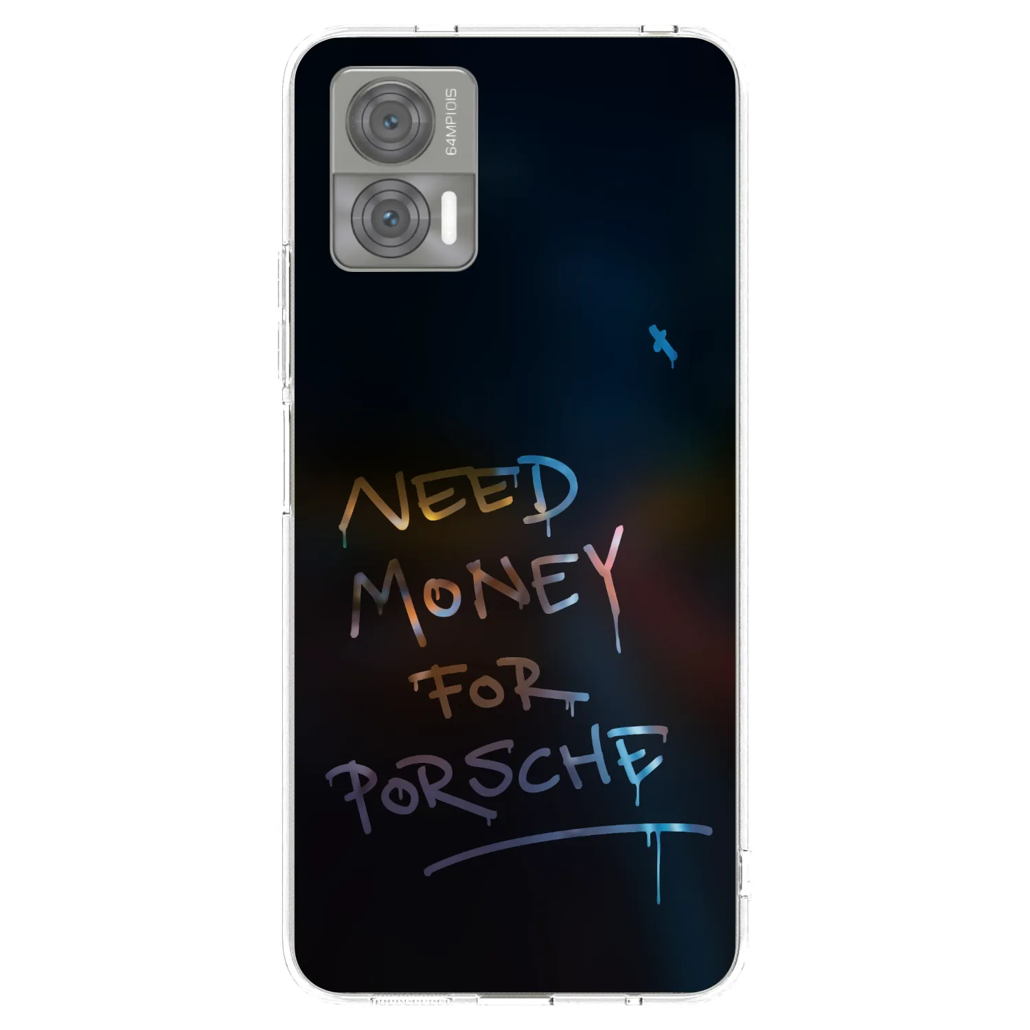 Picasee husă transparentă din silicon pentru Motorola Edge 30 Neo - Neon Nights