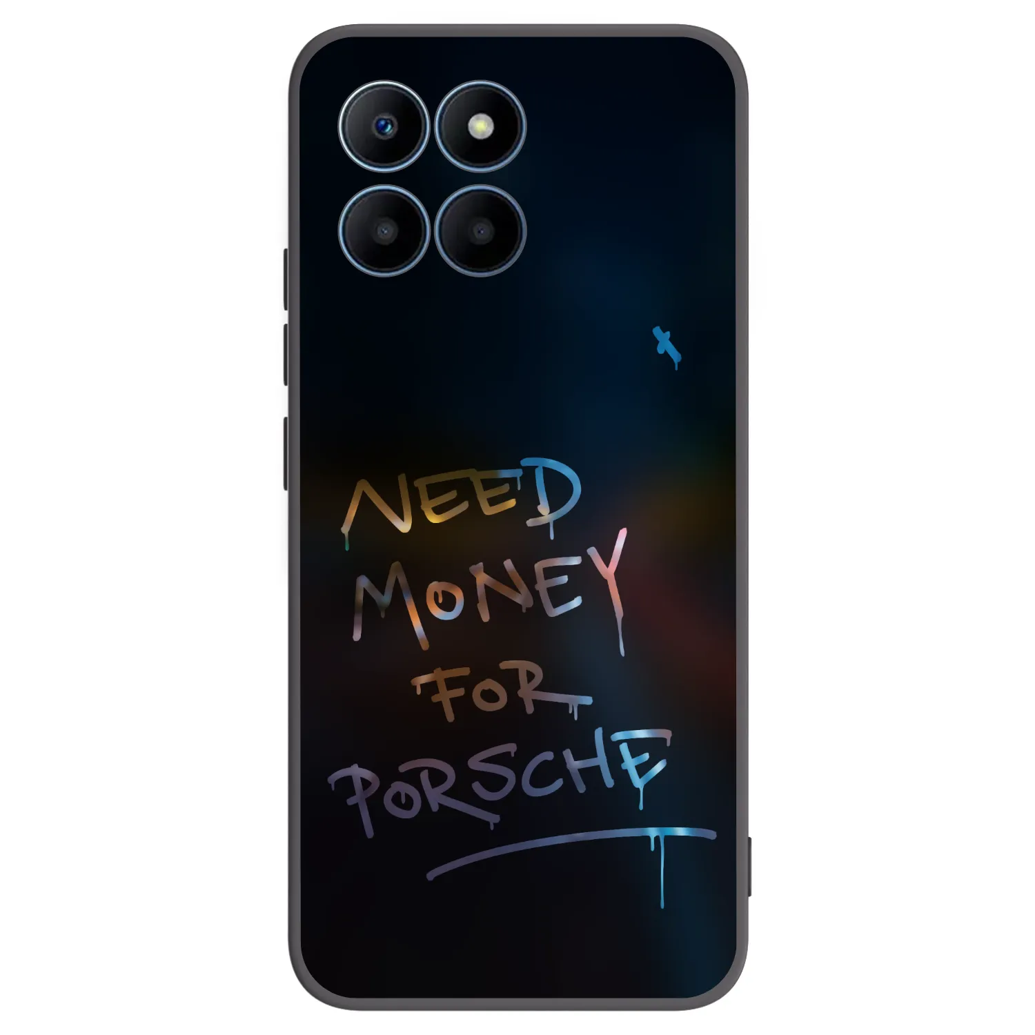 Picasee husă neagră din silicon pentru Honor 70 Lite - Neon Nights