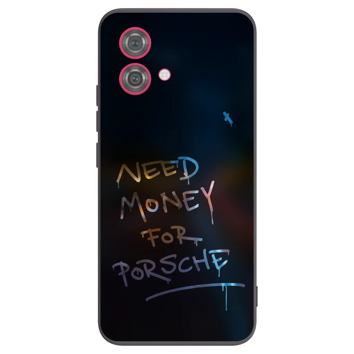 Picasee husă neagră din silicon pentru Motorola Moto G84 5G - Neon Nights