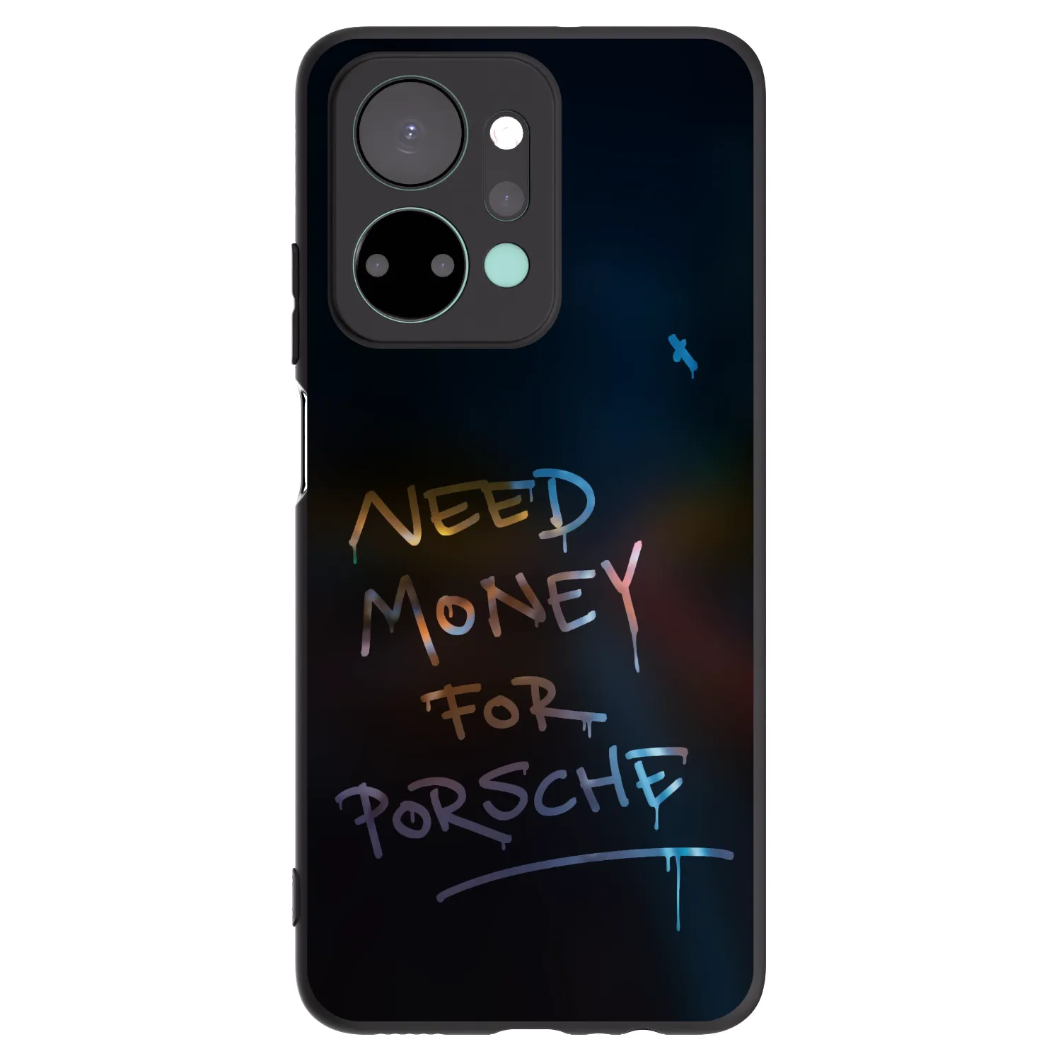 Picasee husă neagră din silicon pentru Honor X7a - Neon Nights