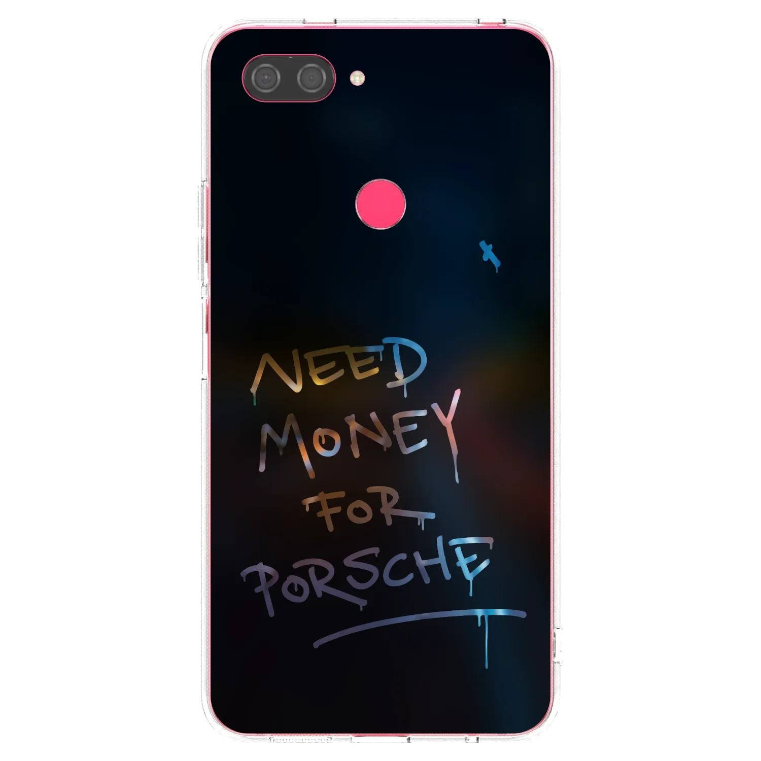 Picasee husă transparentă din silicon pentru Xiaomi Mi 8 Lite - Neon Nights