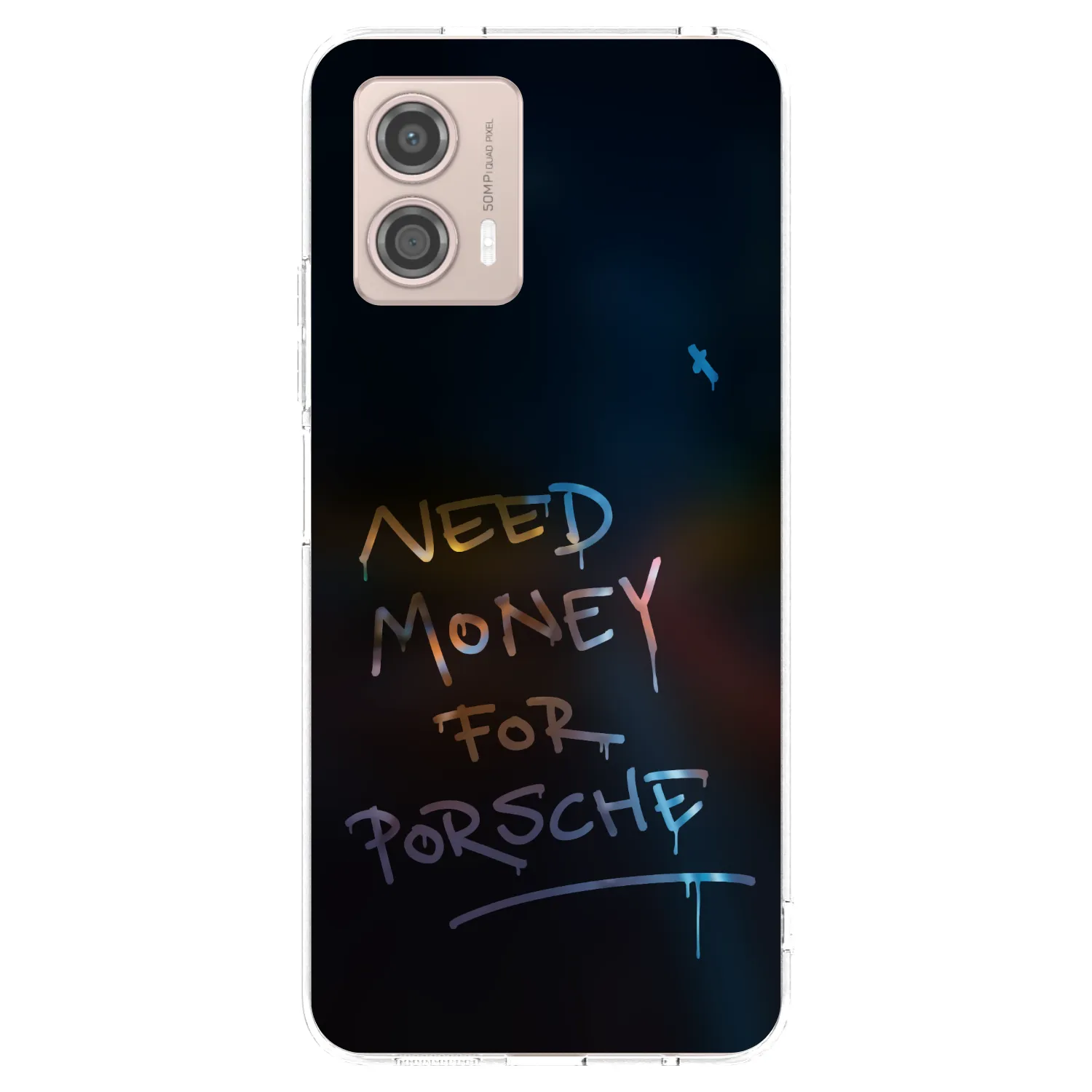 Picasee husă transparentă din silicon pentru Motorola Moto G53 5G - Neon Nights
