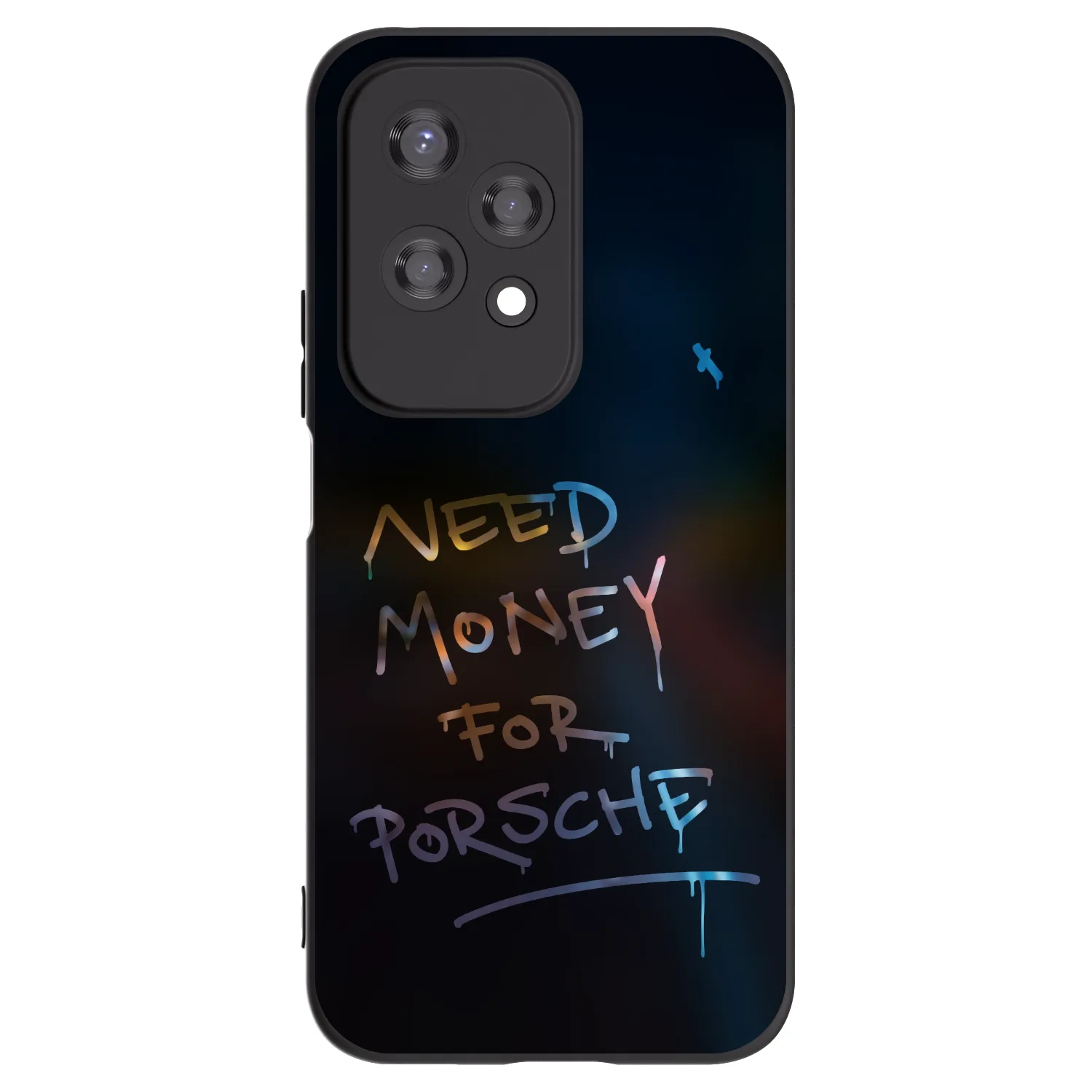 Picasee husă neagră din silicon pentru Honor 200 Lite - Neon Nights