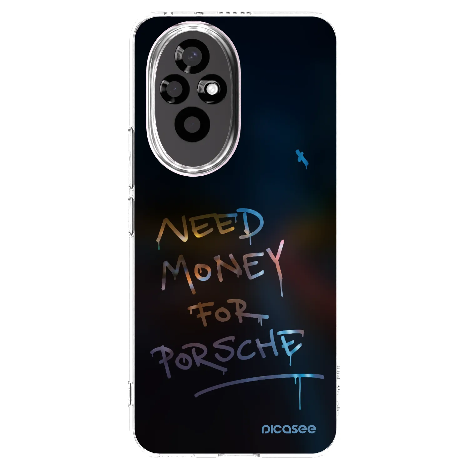 Picasee husă transparentă din silicon pentru Honor 200 5G - Neon Nights