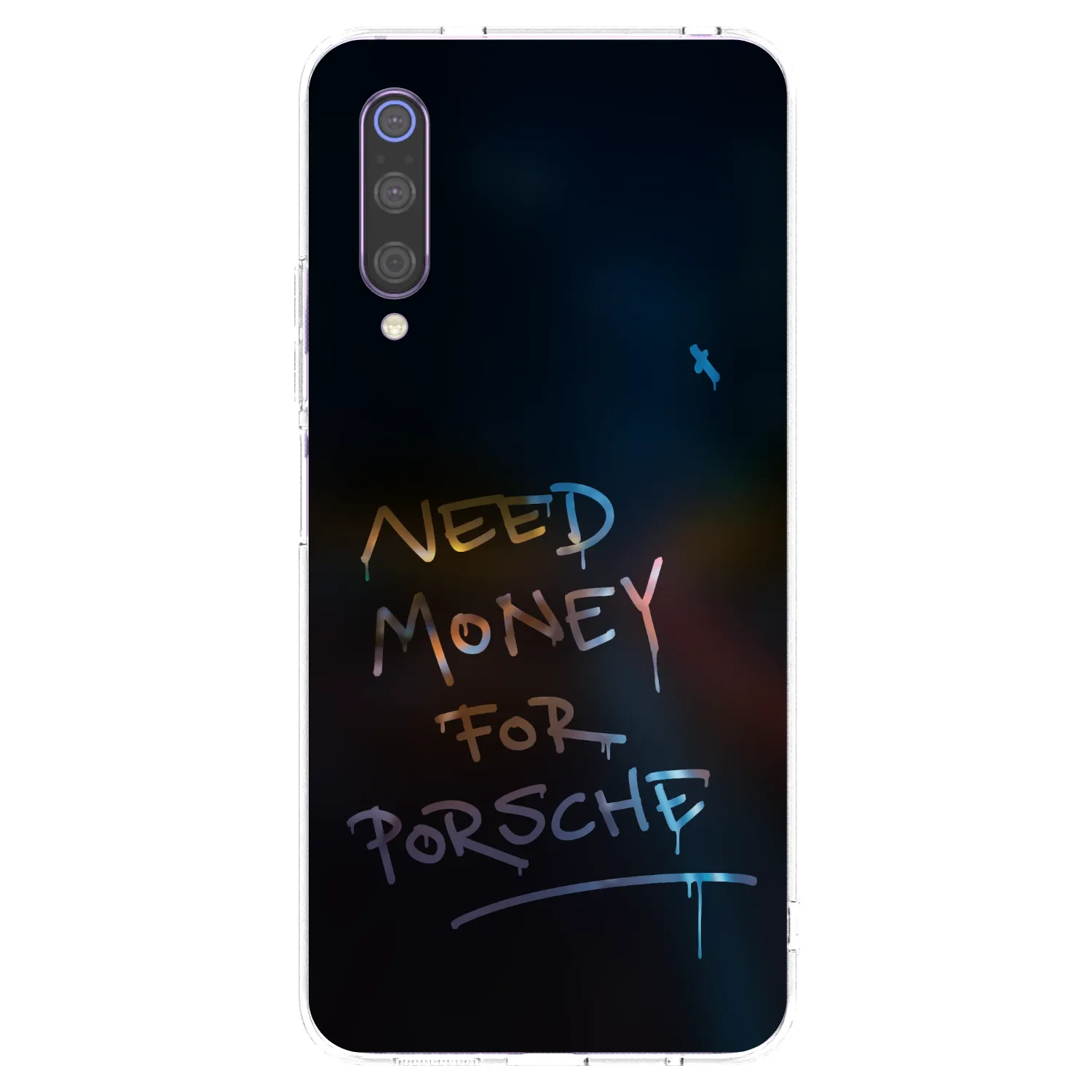 Picasee husă transparentă din silicon pentru Xiaomi Mi 9 - Neon Nights