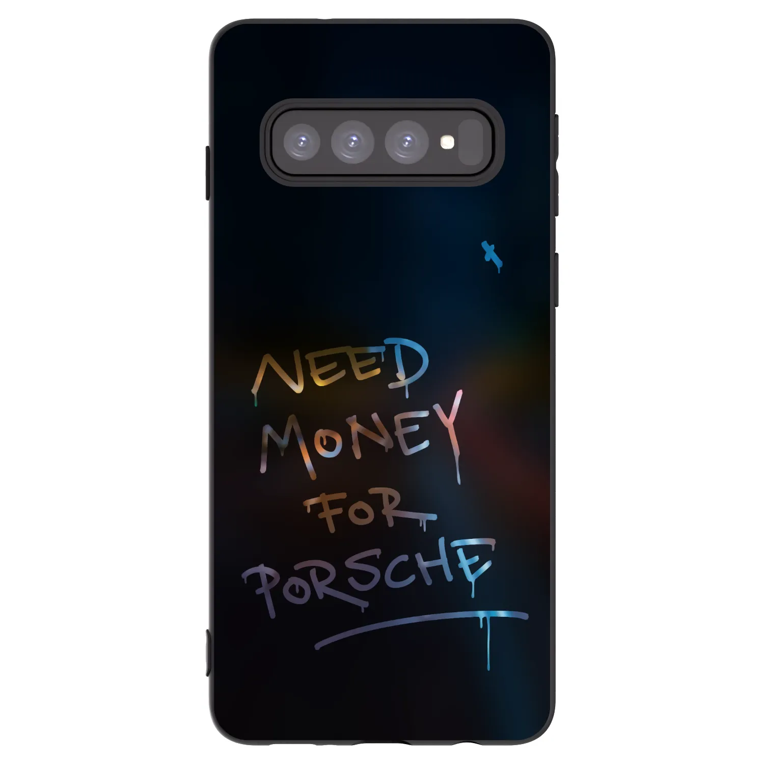 Picasee husă neagră din silicon pentru Samsung Galaxy S10 G973 - Neon Nights