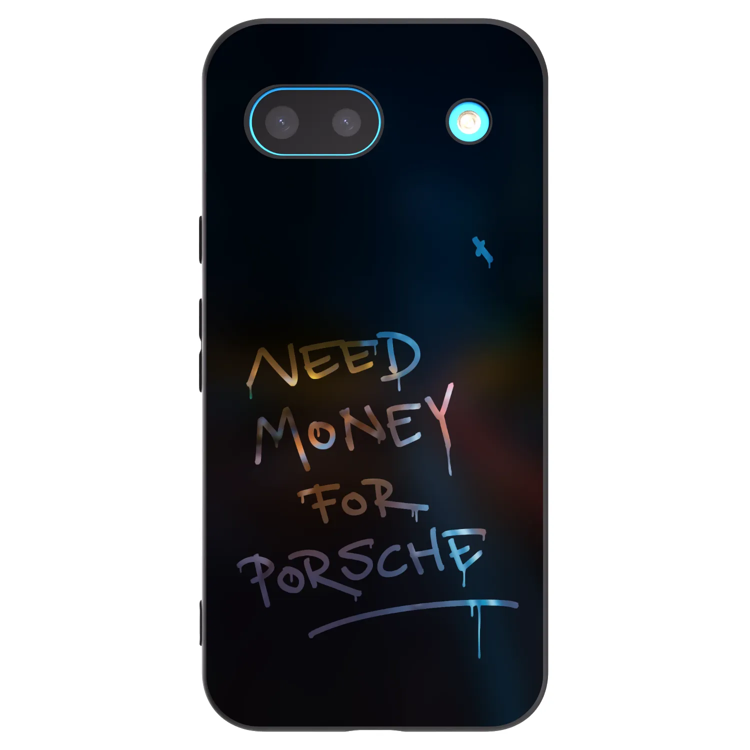 Picasee husă neagră din silicon pentru Google Pixel 8a - Neon Nights