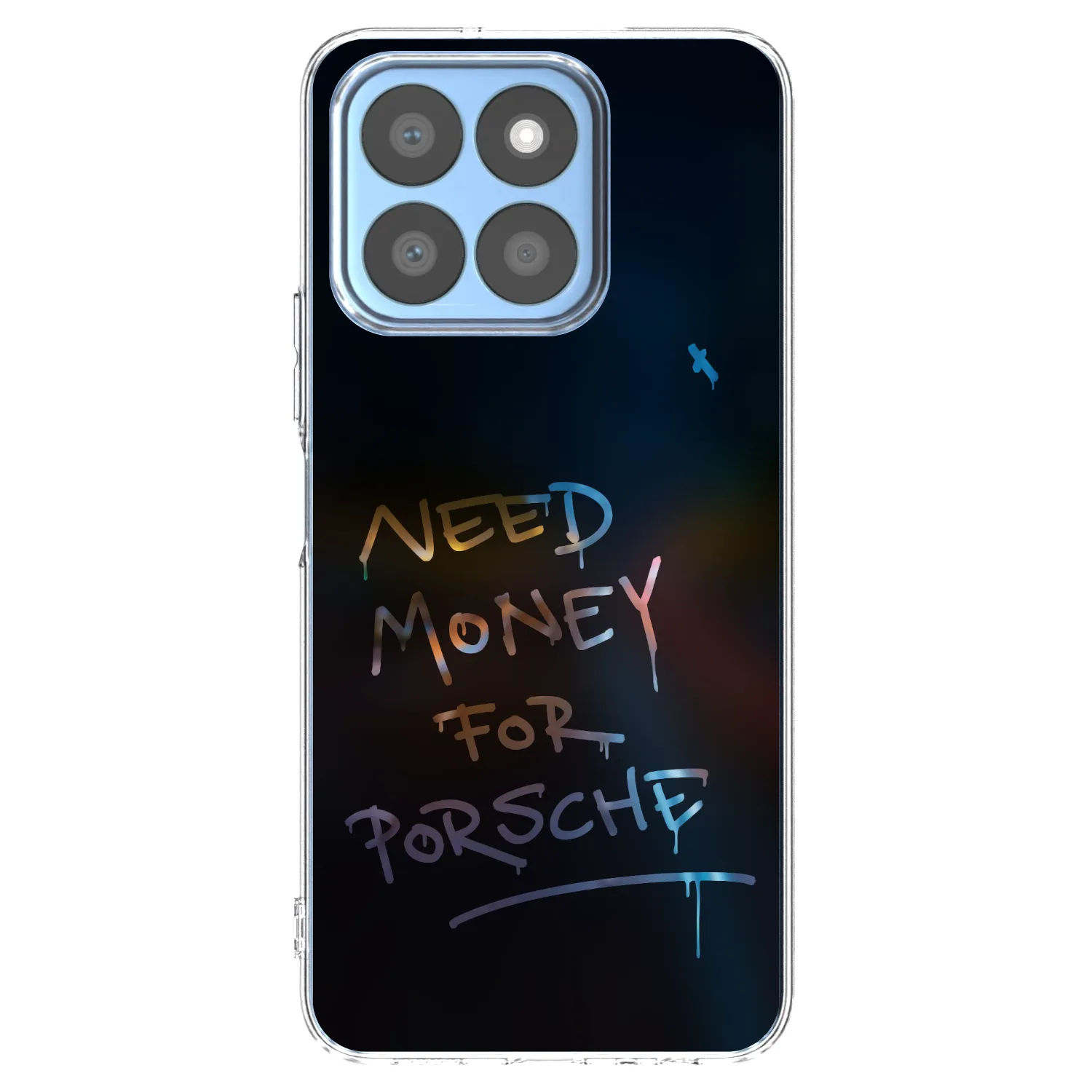 Picasee husă transparentă din silicon pentru Honor X8c - Neon Nights