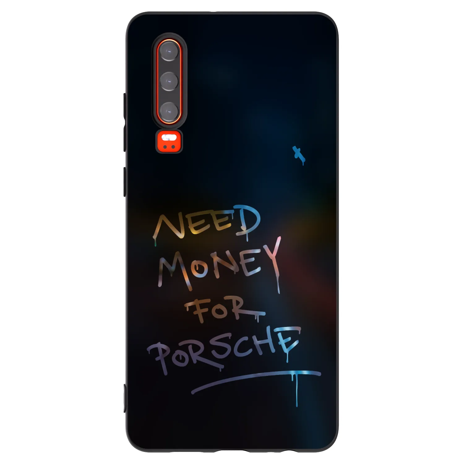 Picasee husă neagră din silicon pentru Huawei P30 - Neon Nights