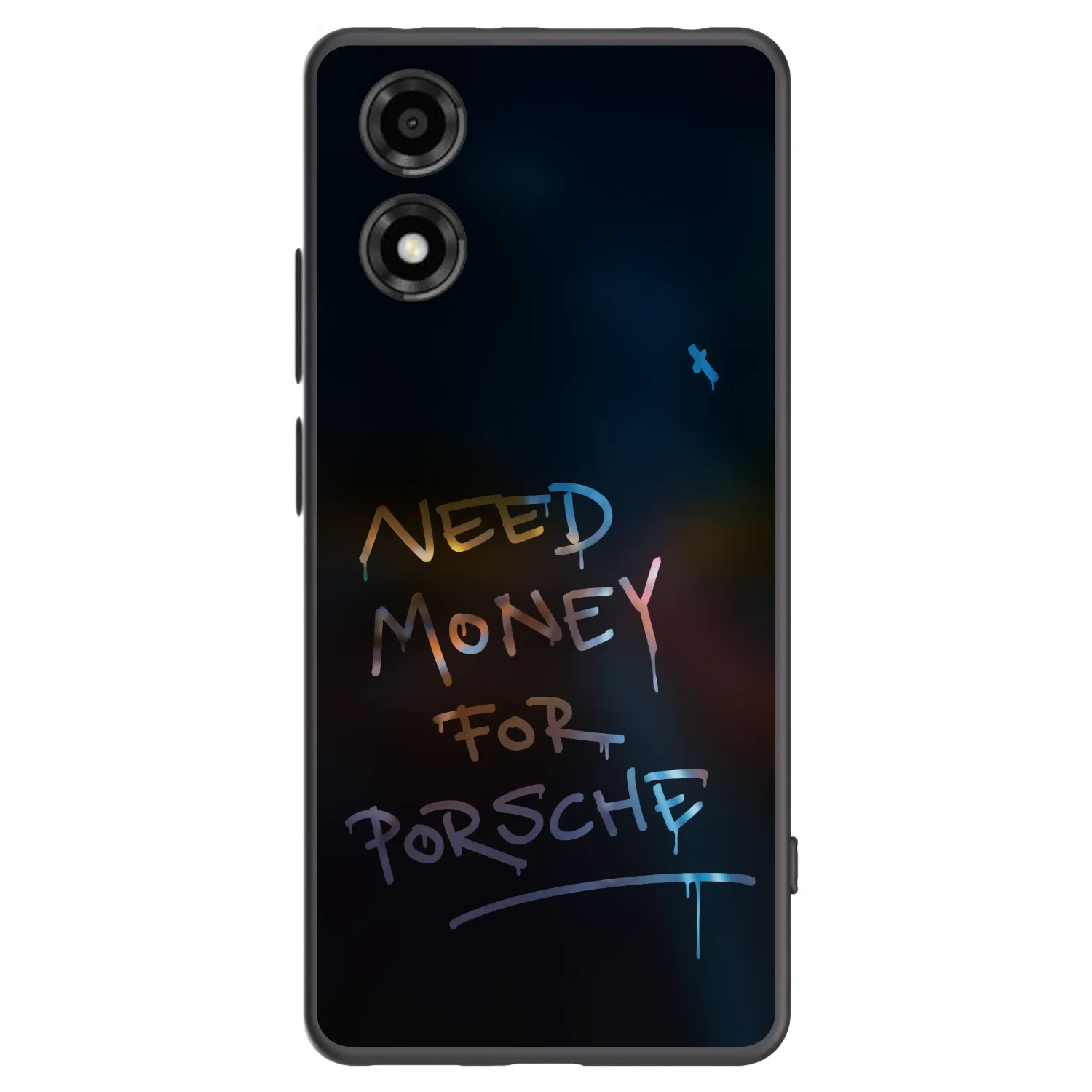 Picasee husă neagră din silicon pentru Motorola Moto E14 - Neon Nights