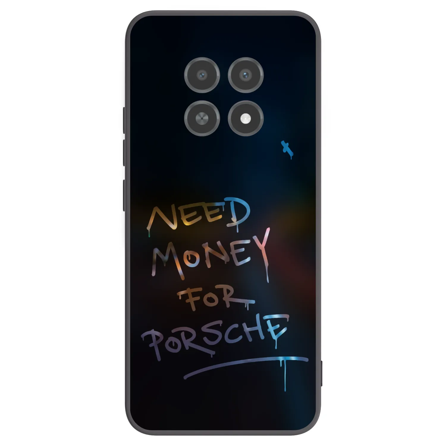 Picasee husă neagră din silicon pentru Realme 12X - Neon Nights