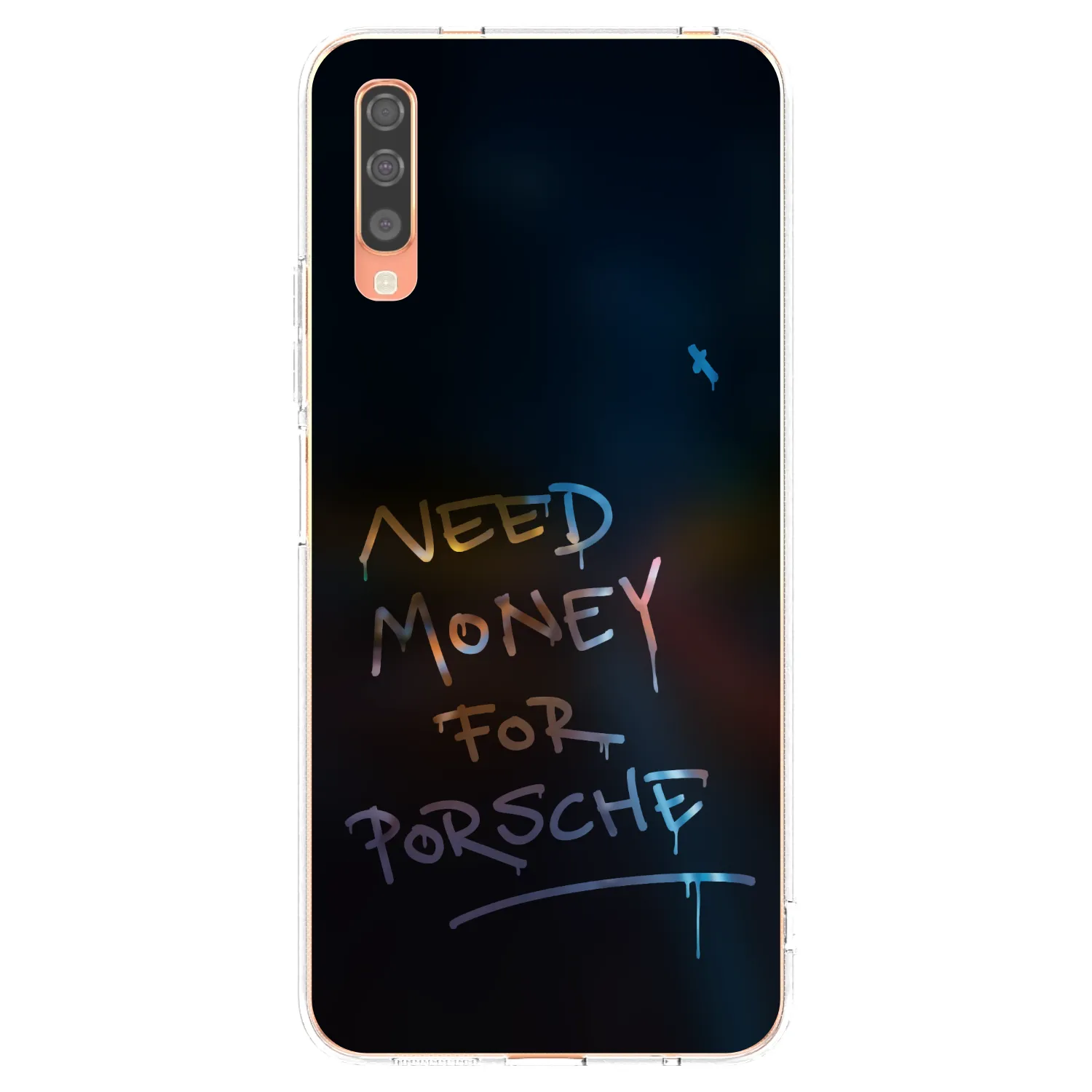 Picasee husă transparentă din silicon pentru Samsung Galaxy A70 A705F - Neon Nights