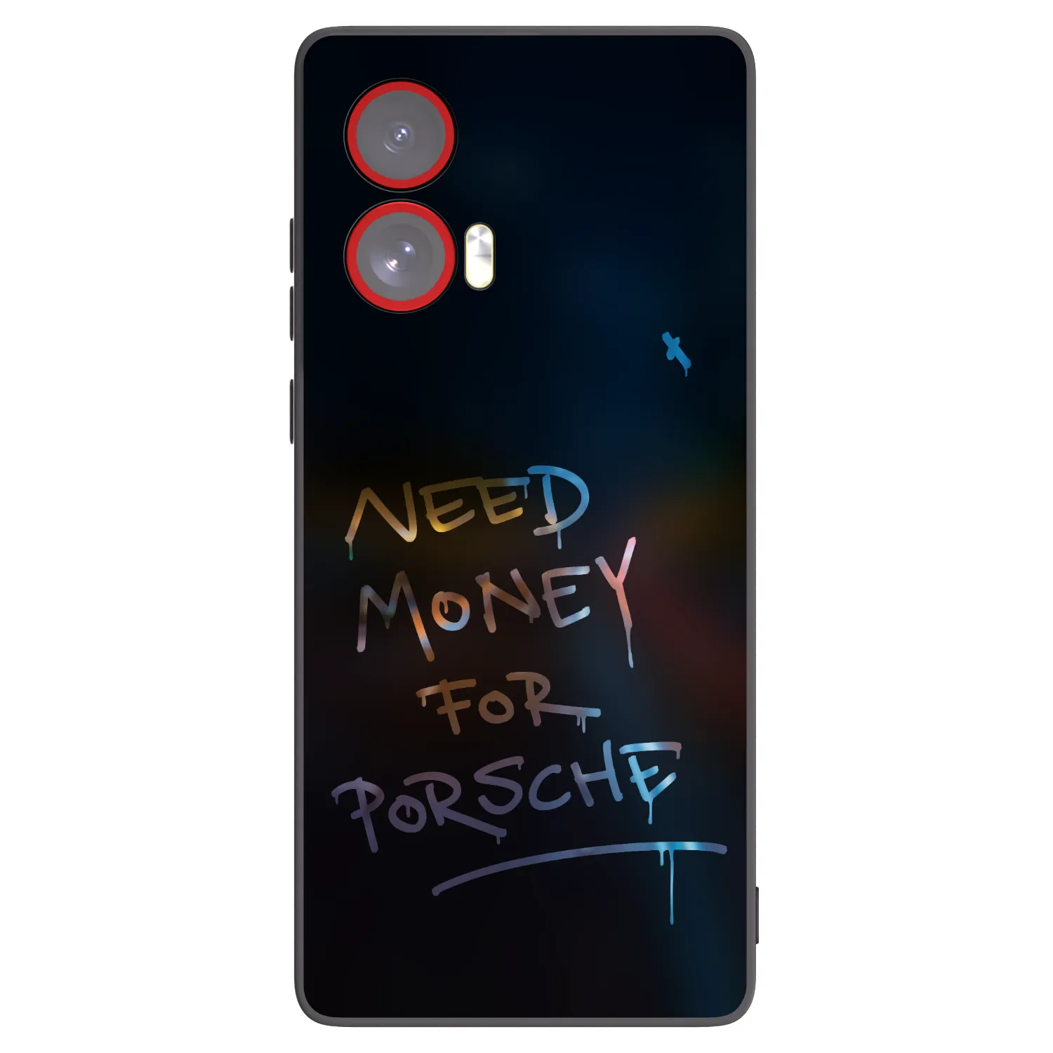 Picasee husă neagră din silicon pentru Motorola Edge 50 Fusion - Neon Nights