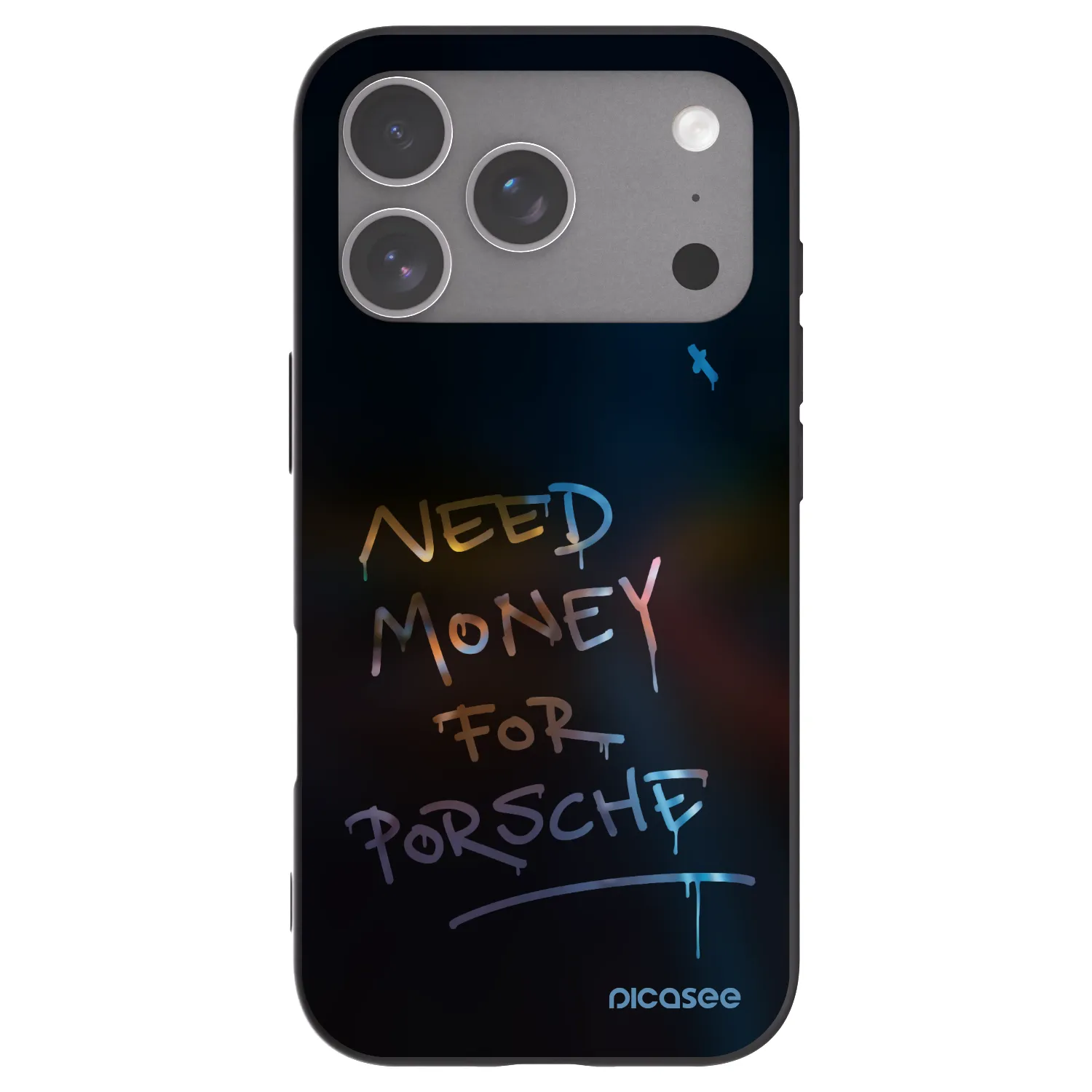 Picasee husă neagră din silicon pentru Apple iPhone 18 Pro - Neon Nights