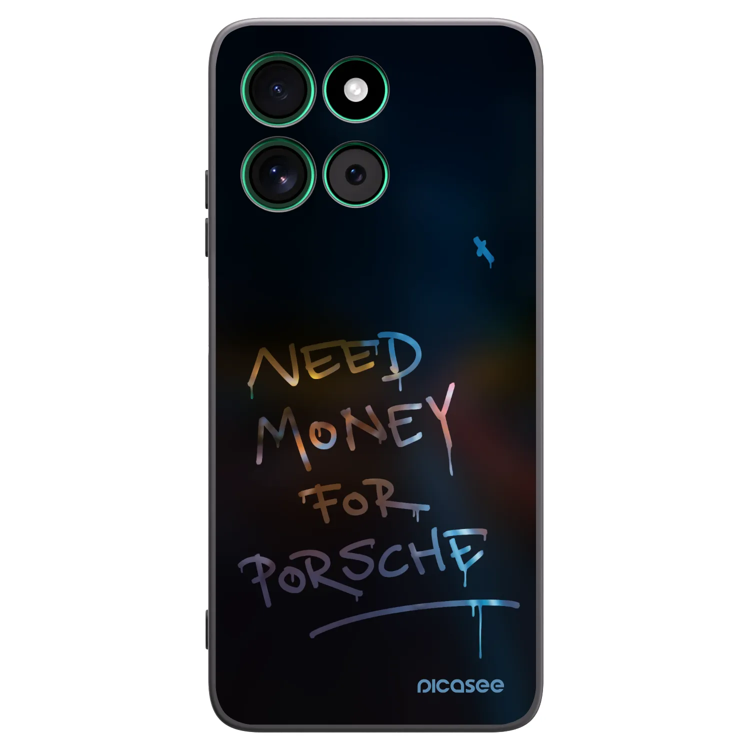 Picasee husă neagră din silicon pentru Motorola Moto G57 Power - Neon Nights