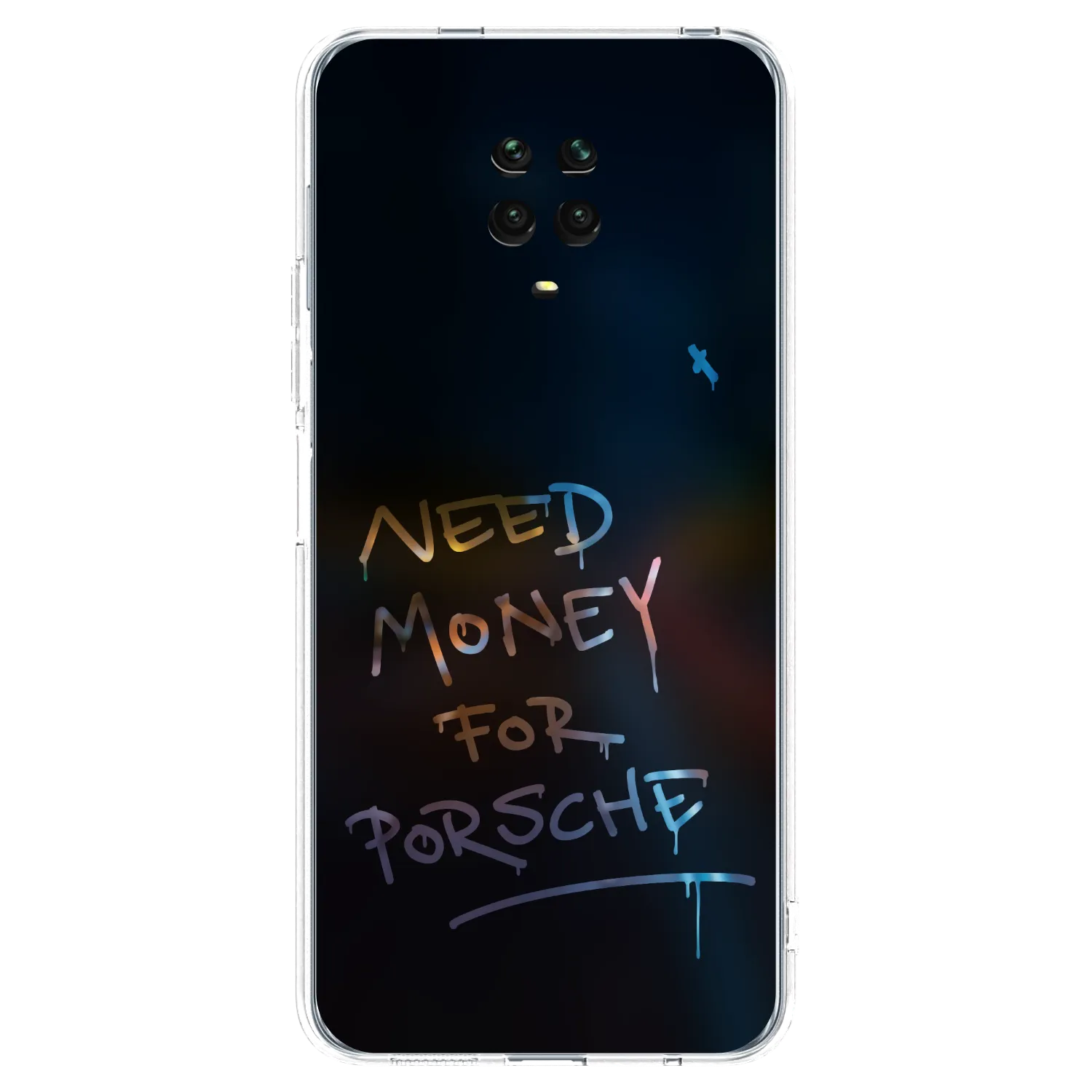 Picasee husă transparentă din silicon pentru Xiaomi Redmi Note 9 Pro - Neon Nights