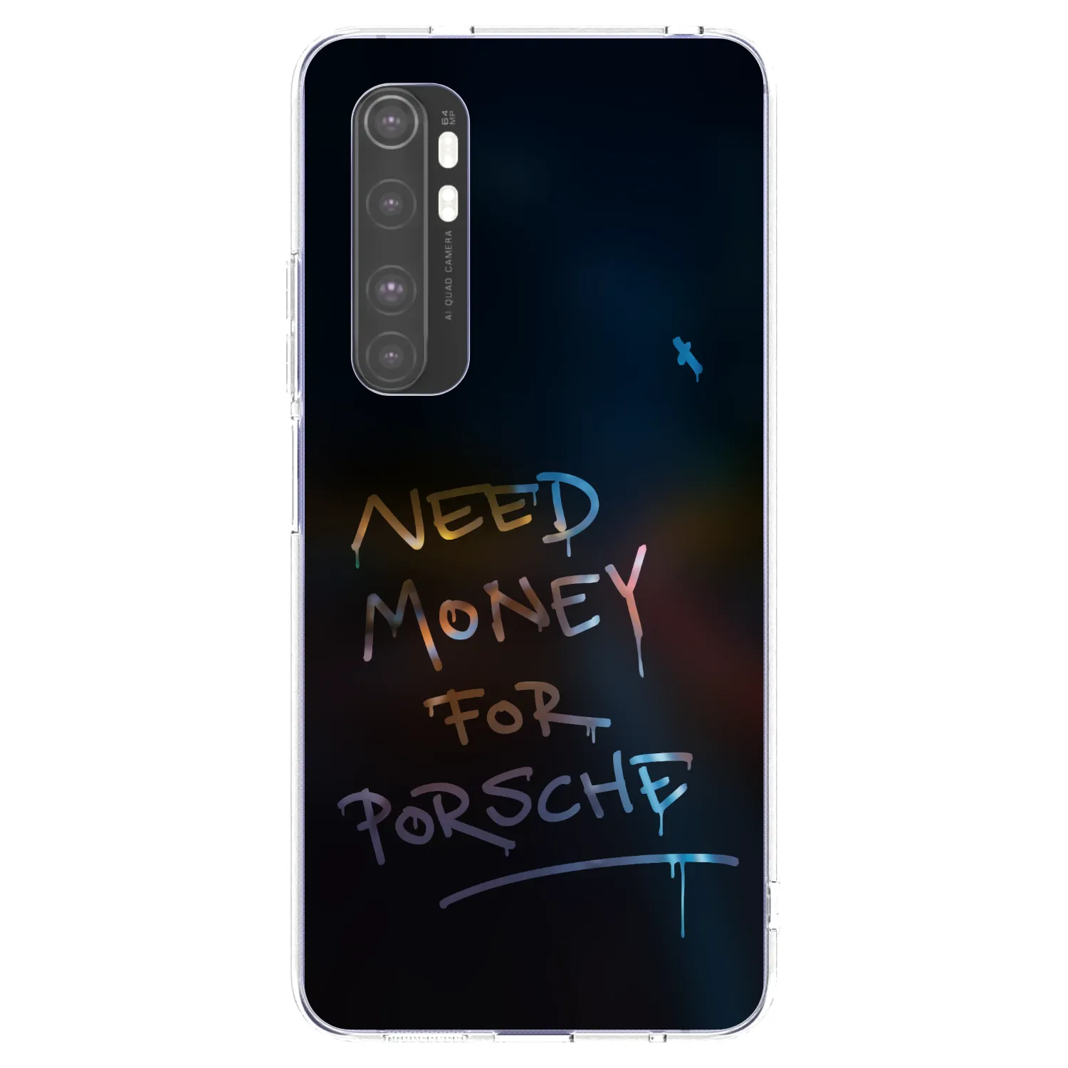 Picasee husă transparentă din silicon pentru Xiaomi Mi Note 10 Lite - Neon Nights