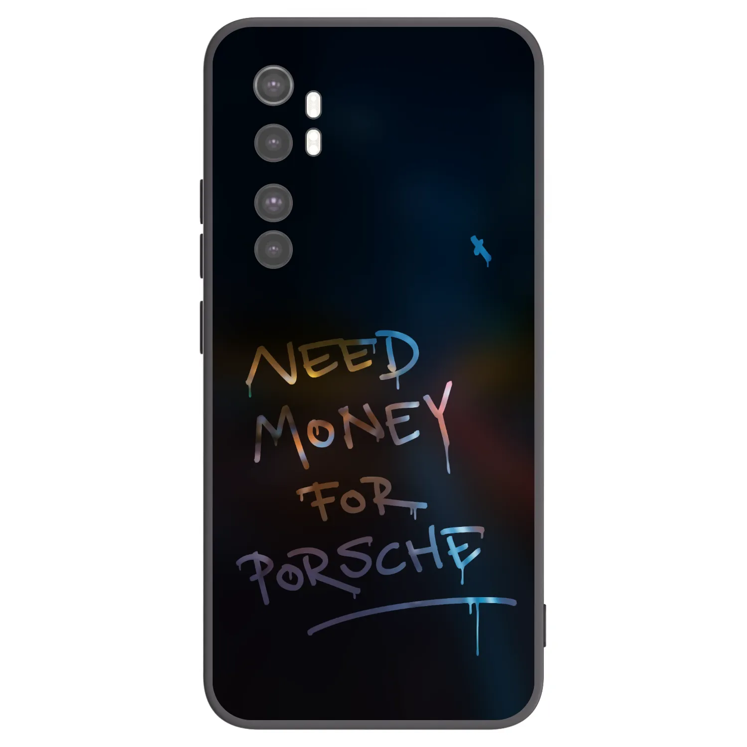 Picasee husă neagră din silicon pentru Xiaomi Mi Note 10 Lite - Neon Nights