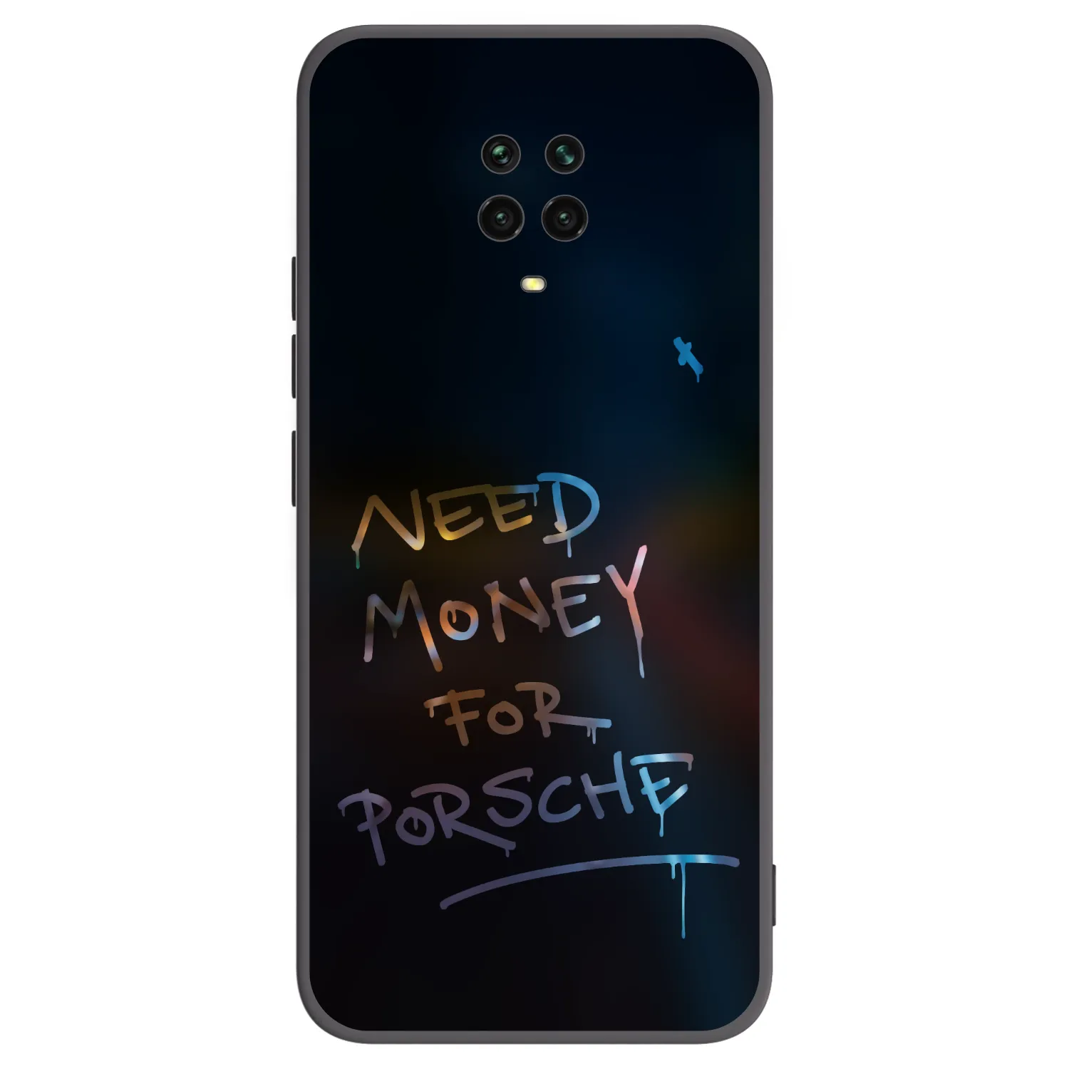 Picasee husă neagră din silicon pentru Xiaomi Redmi Note 9S - Neon Nights