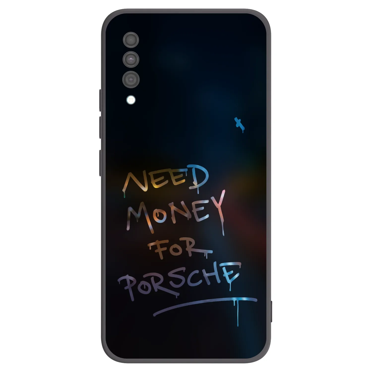 Picasee husă neagră din silicon pentru Samsung Galaxy A30s A307F - Neon Nights