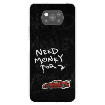 Picasee husă neagră din silicon pentru Xiaomi Poco X3 - Track Mode