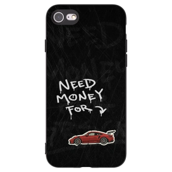 Picasee husă neagră din silicon pentru Apple iPhone SE 2022 - Track Mode