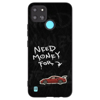 Picasee husă neagră din silicon pentru Realme C21Y - Track Mode