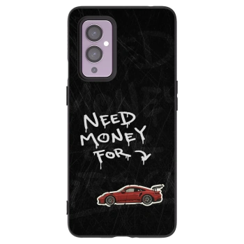 Picasee husă neagră din silicon pentru OnePlus 9 - Track Mode