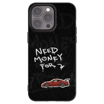 Picasee husă neagră din silicon pentru Apple iPhone 15 Pro Max - Track Mode