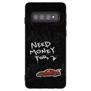 Picasee husă neagră din silicon pentru Samsung Galaxy S10 G973 - Track Mode