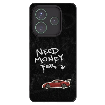 Picasee husă neagră din silicon pentru Xiaomi Redmi Note 14 5G - Track Mode