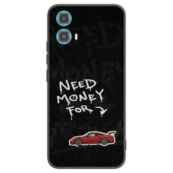 Picasee husă neagră din silicon pentru Motorola Moto G34 5G - Track Mode