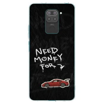 Picasee husă neagră din silicon pentru Xiaomi Redmi Note 9 - Track Mode