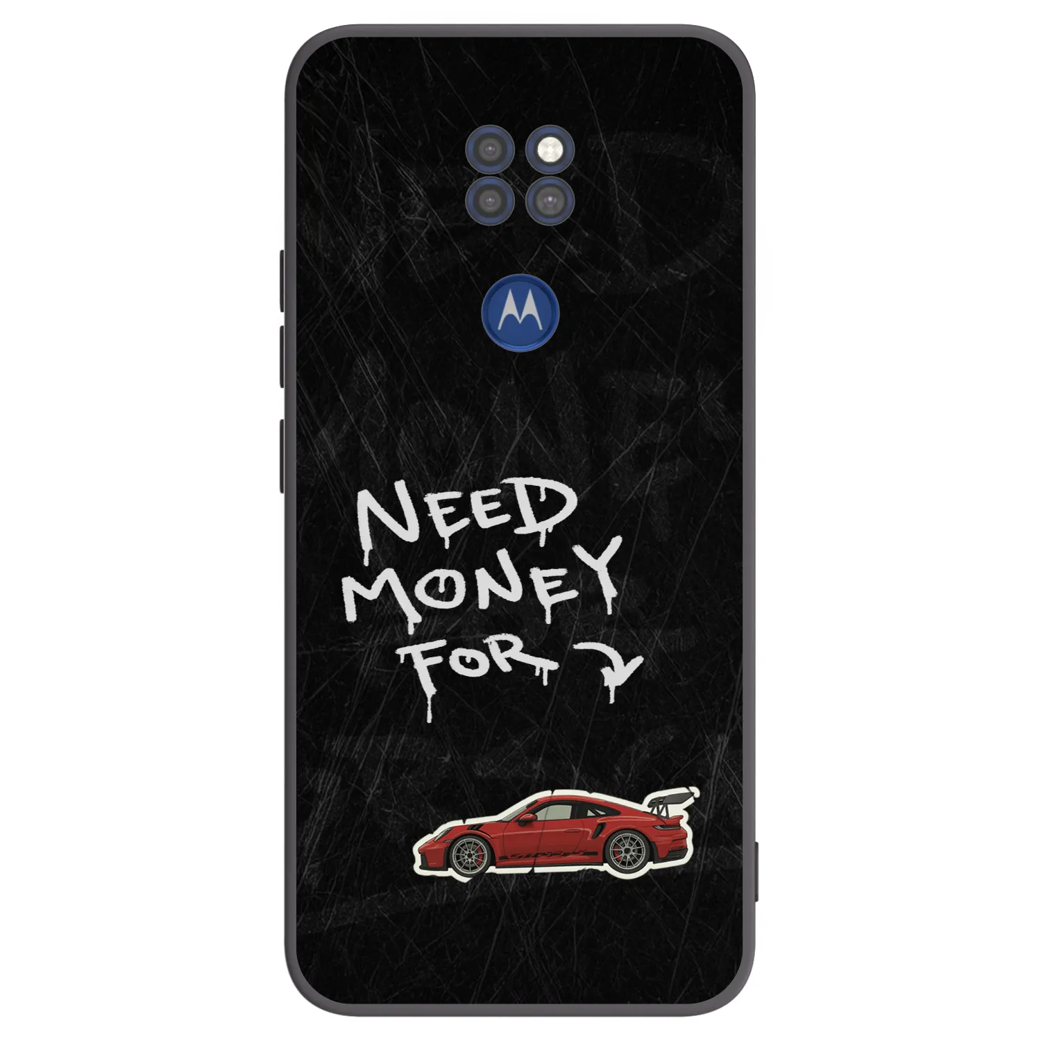 Picasee husă neagră din silicon pentru Motorola Moto G9 Play - Track Mode