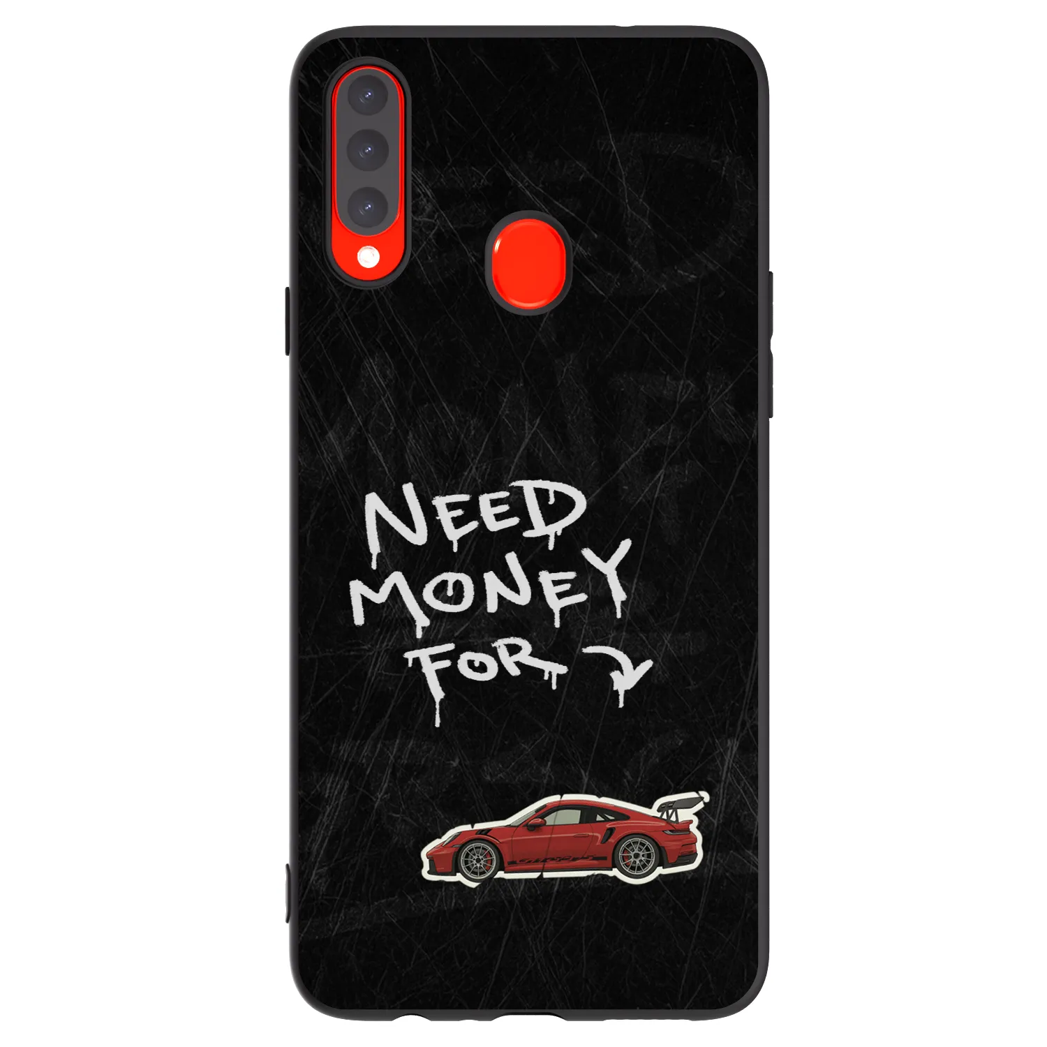 Picasee husă neagră din silicon pentru Samsung Galaxy A20s - Track Mode