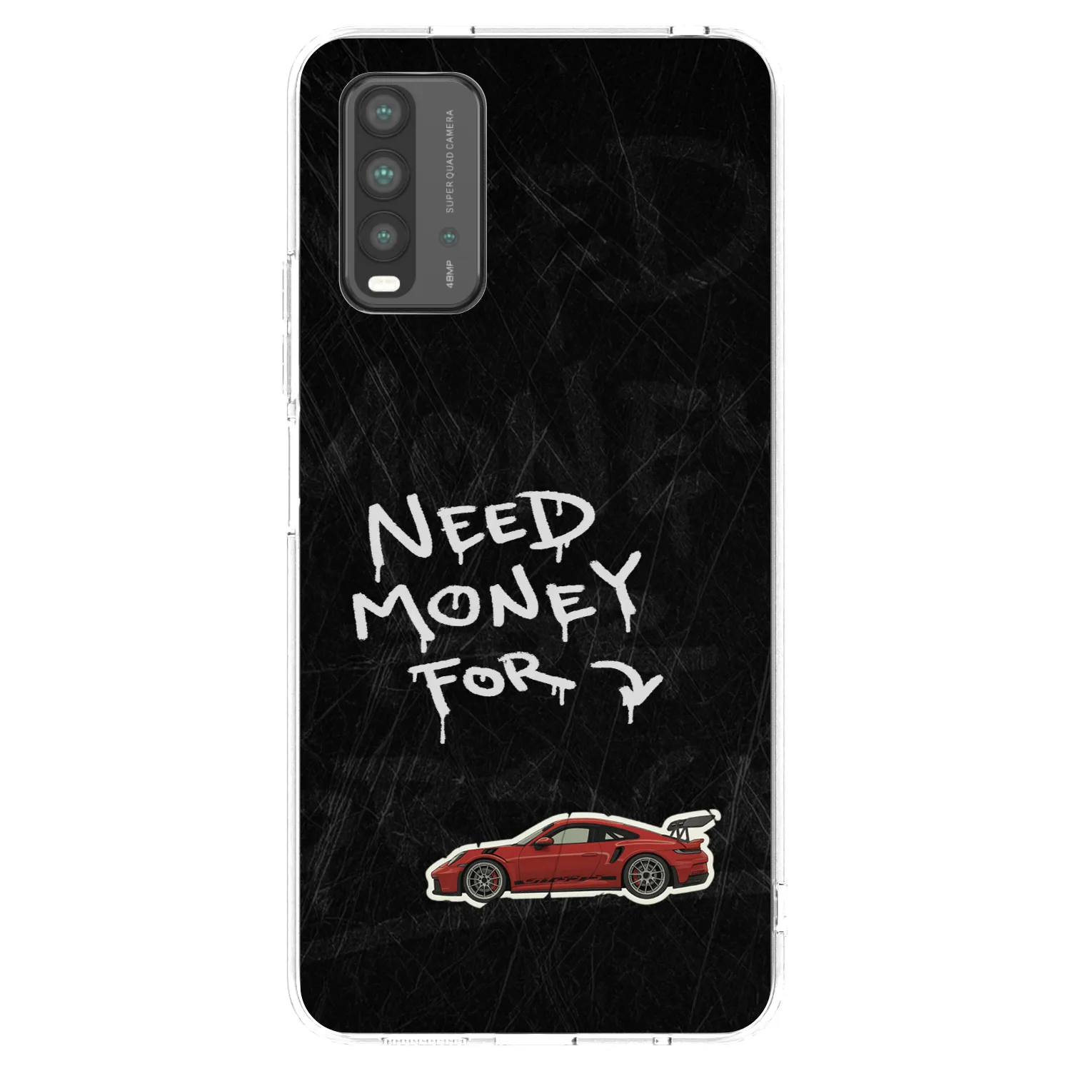 Picasee husă neagră din silicon pentru Xiaomi Redmi 9T - Track Mode