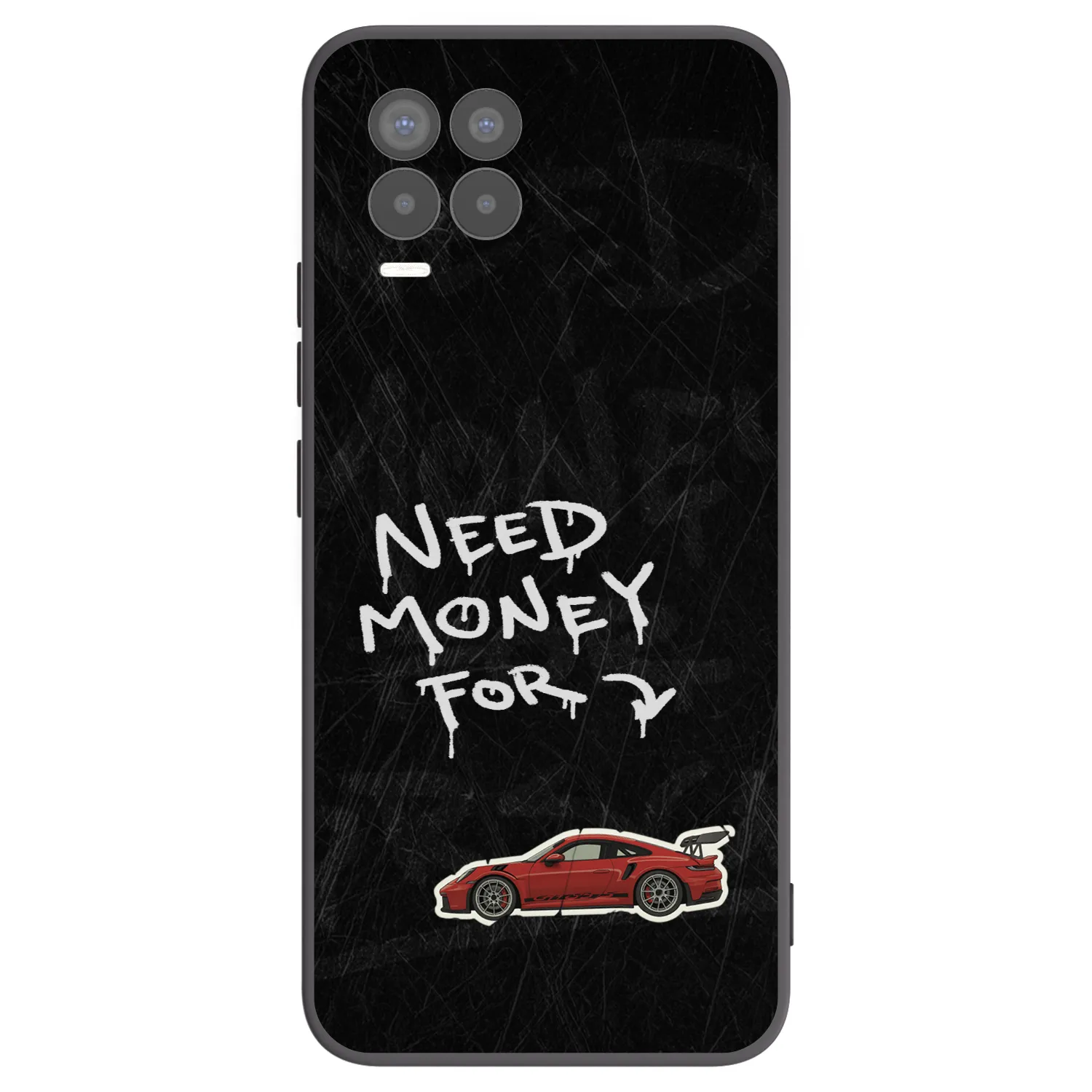 Picasee husă neagră din silicon pentru Realme 8 Pro - Track Mode
