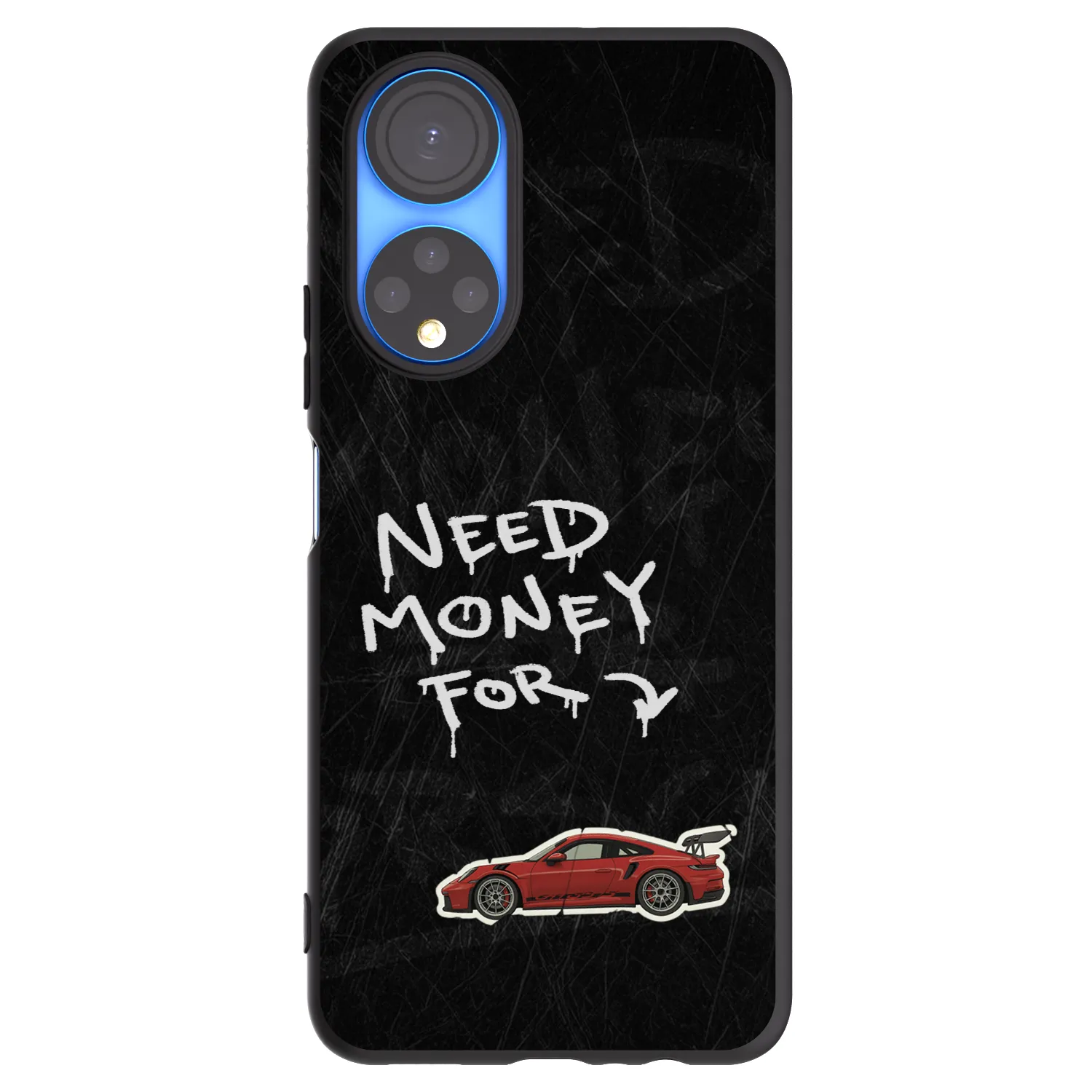 Picasee husă neagră din silicon pentru Honor X7 - Track Mode