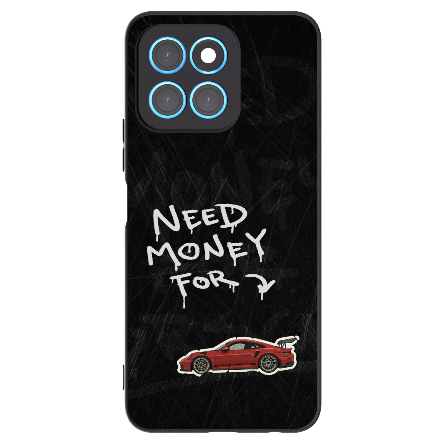 Picasee husă neagră din silicon pentru Honor X8 5G - Track Mode