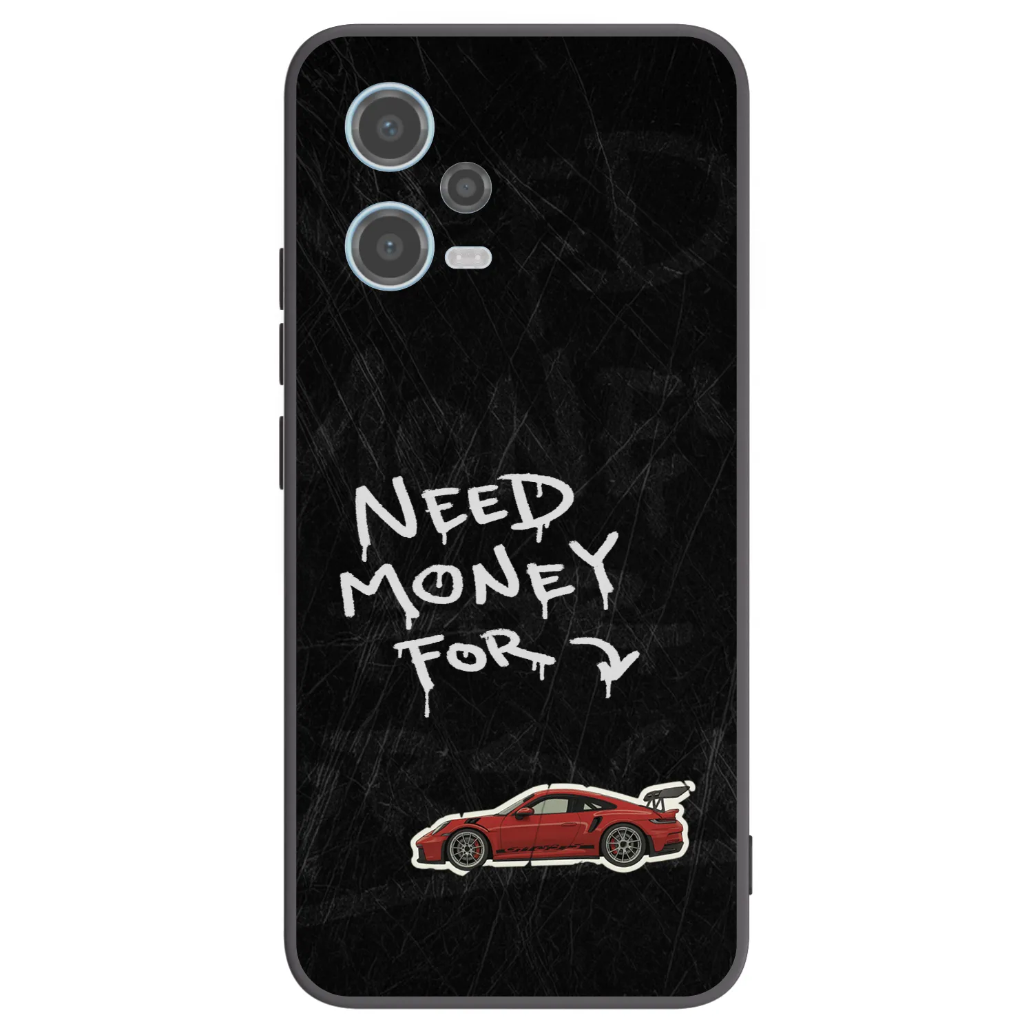 Picasee husă neagră din silicon pentru Xiaomi Redmi Note 12 5G - Track Mode