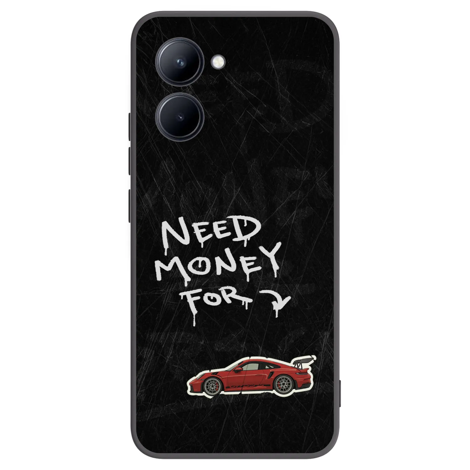 Picasee husă neagră din silicon pentru Realme C33 (2023) - Track Mode