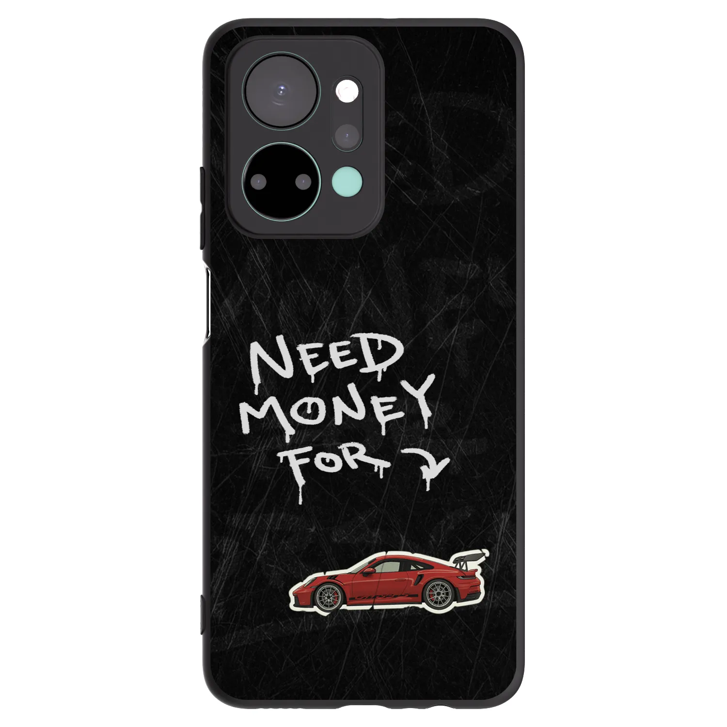 Picasee husă neagră din silicon pentru Honor X7a - Track Mode