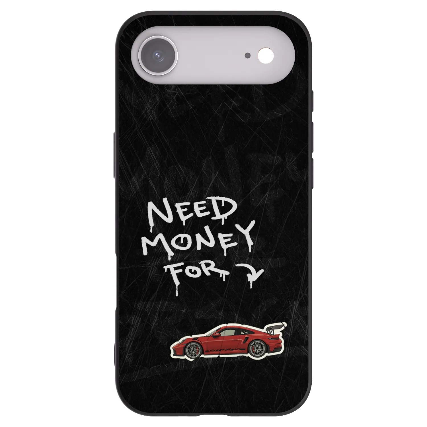 Picasee husă neagră din silicon pentru Apple iPhone Air - Track Mode